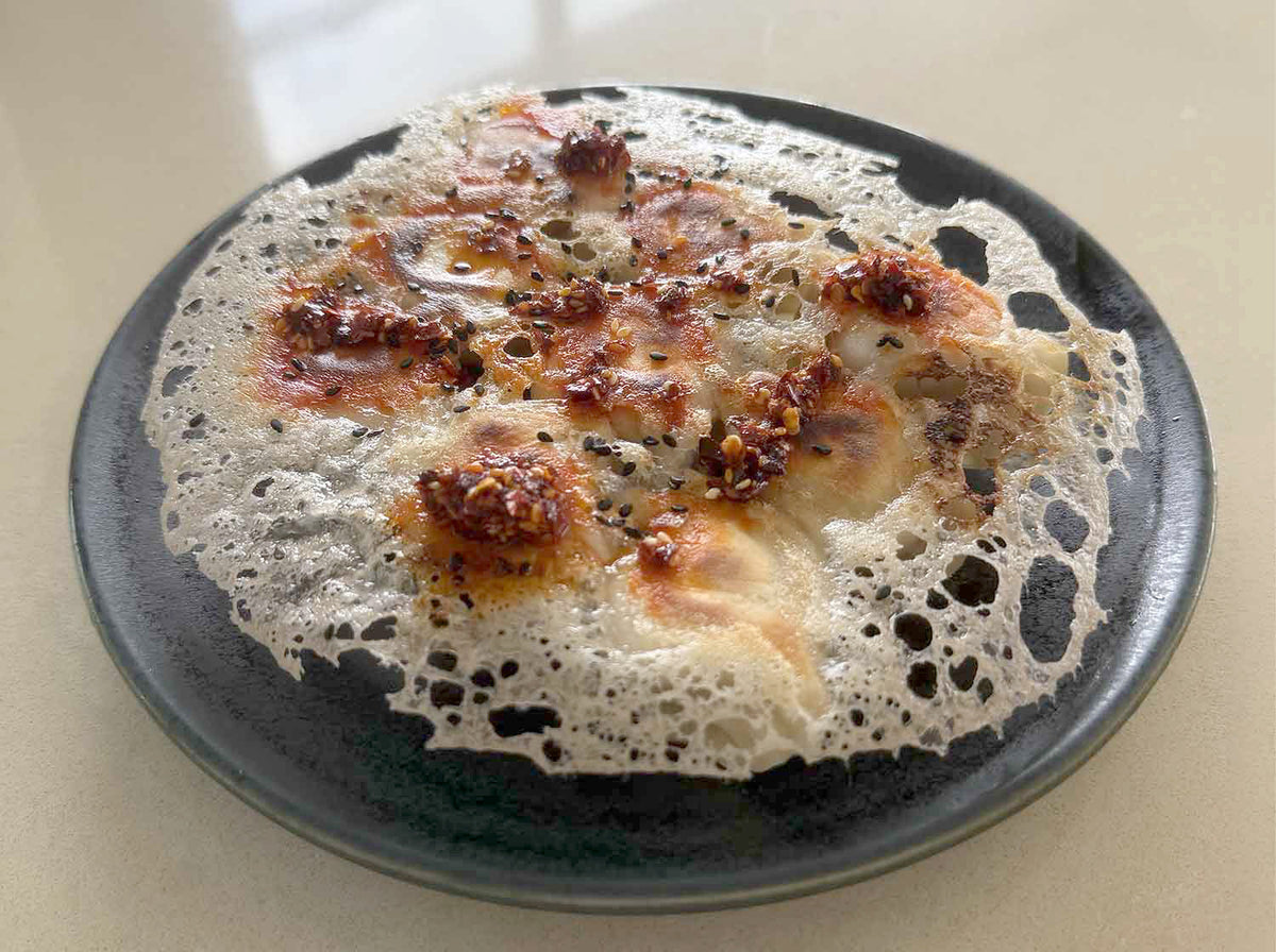 Crispy Dumpling Snowflakes