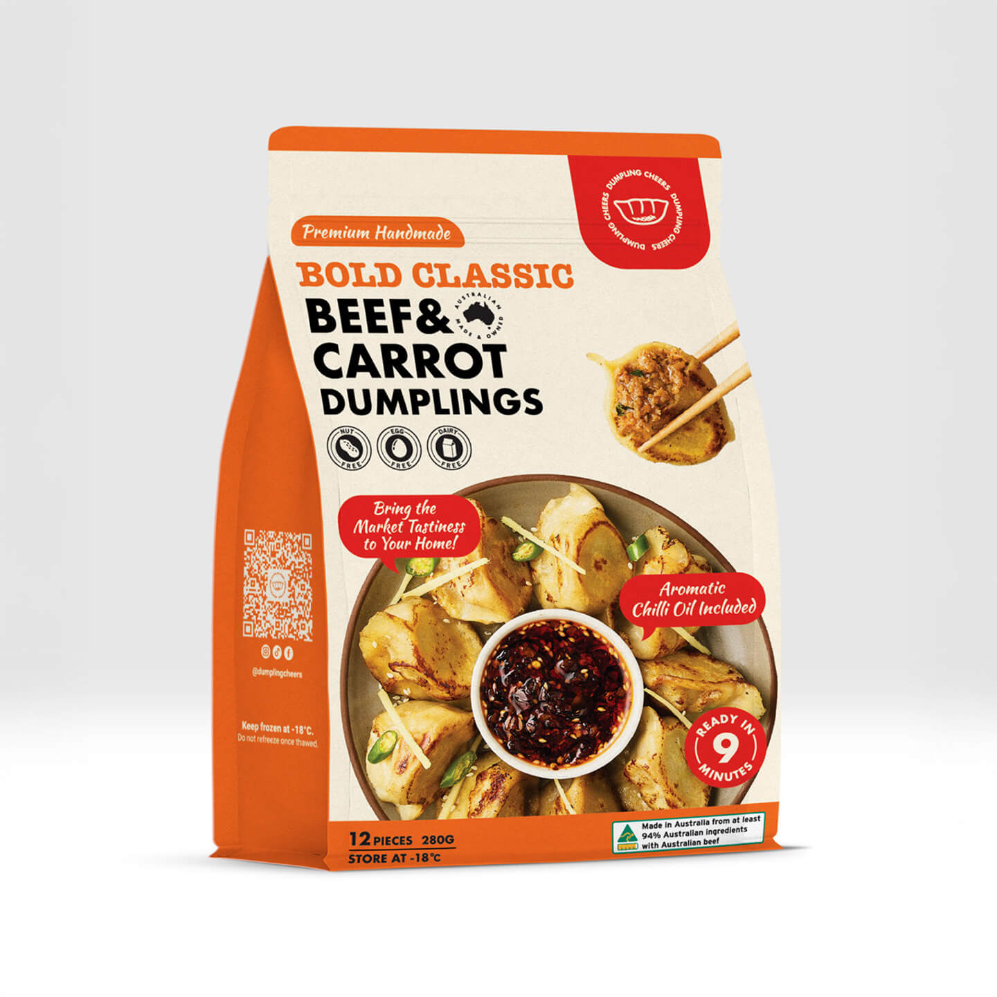 Bold Classic Beef & Carrot Dumplings